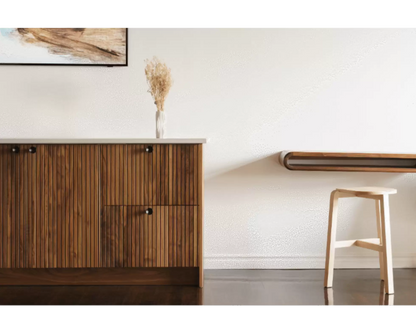 Mahogany Grooved Door for Sektion