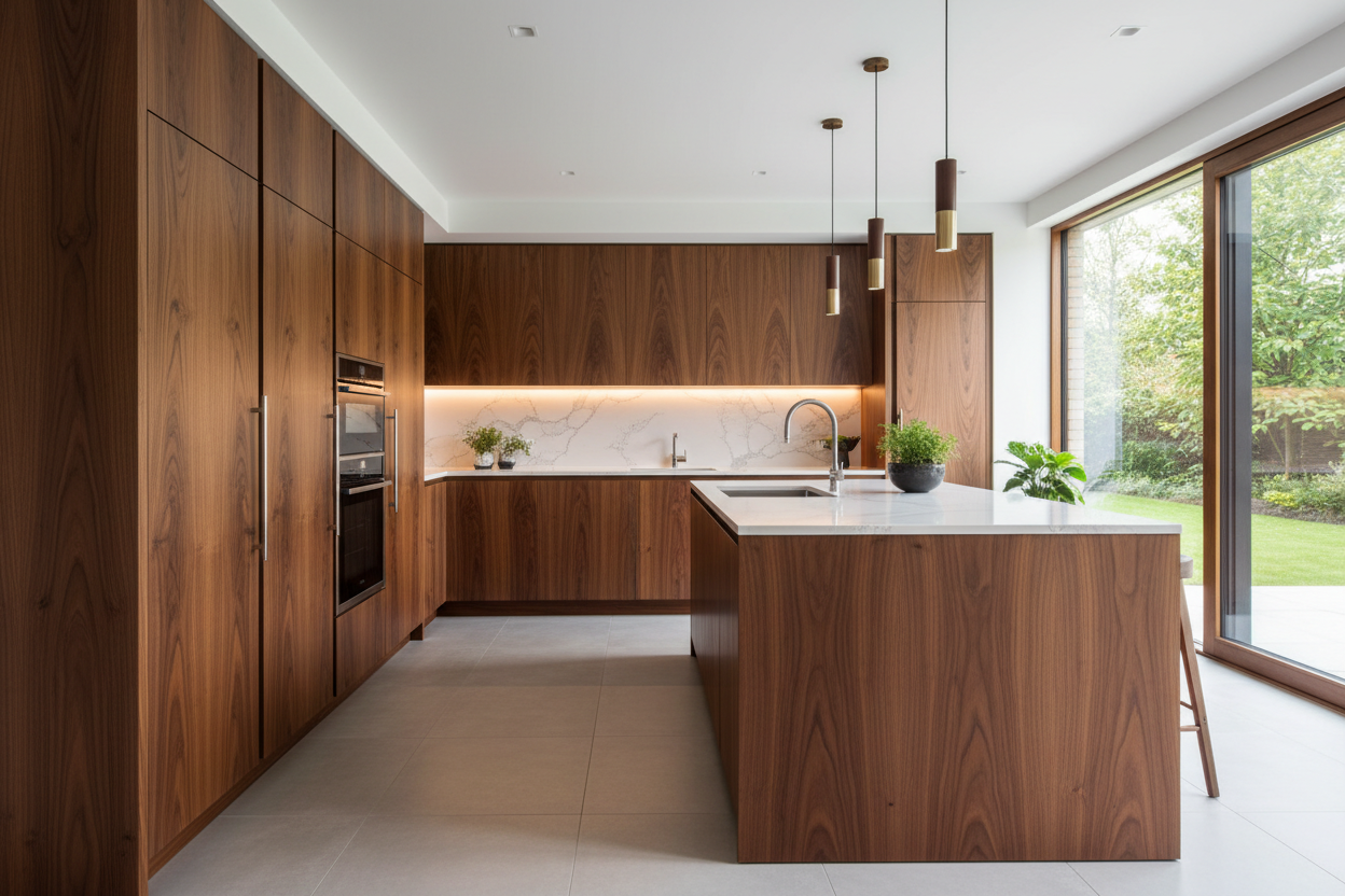 beautiful walnut kitchen