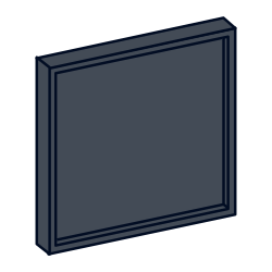 8" x 8" Painted Slim Shaker Sample