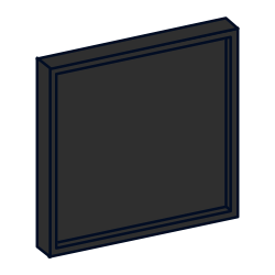 8" x 8" Painted Slim Shaker Sample